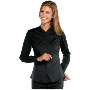 ISACCO Chemise noire pour Femme Stretch Confort