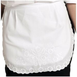 Talbot Tablier de serveuse deux poches cachees, dentelle blanche