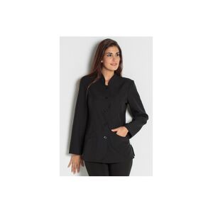 DYNEKE Blouse noire Estheticienne a manches longues