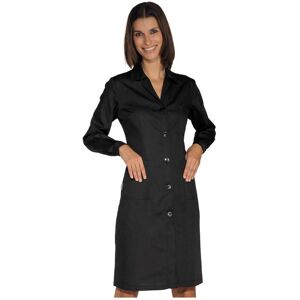 ISACCO Blouse de travail Femme a manches longues, noire