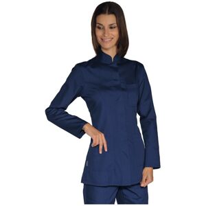 ISACCO Tunique Femme Col Mao Portofino Bleu