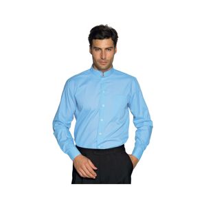 ISACCO Chemise Unisexe Manches longues Dublino Bleu