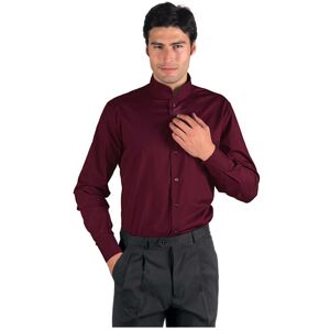 ISACCO Chemise Unisexe Manches longues Dublino Bordeaux