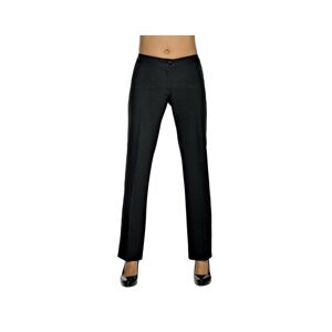 ISACCO Pantalon Femme Noir Coupe Droite