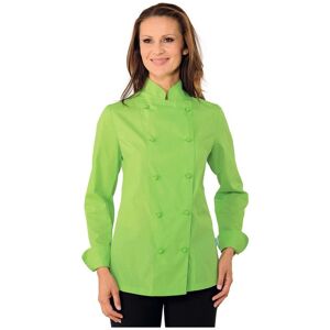 ISACCO Veste de Cuisine Femme Ultra Légère Vert Pomme