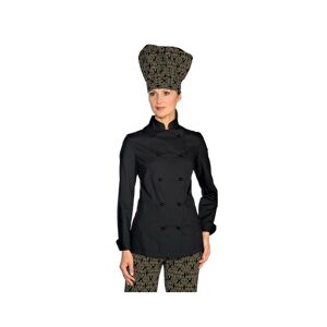 ISACCO Veste de Cuisine Femme Ultra Légère Noir