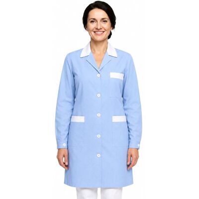 Isacco Blouse De Travail Manches Longues Positano Rayé Bleu Blanc 100% Coton L - Publicité Isacco Blouse De Travail Manches Longues Positano Rayé Bleu Blanc 100% Coton L - Publicité