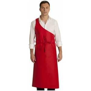 Talbot Tablier de boucher Parisien rouge 100% coton