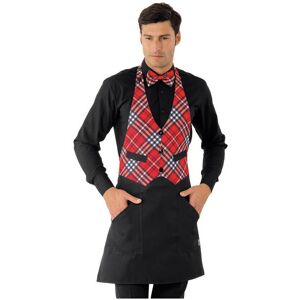 ISACCO Tablier Garçon de Café Garçon Tartan 407