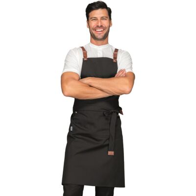 Isacco Tablier Mexicain homme avec poche centrale noir 100% Polyester - Publicité Isacco Tablier Mexicain homme avec poche centrale noir 100% Polyester - Publicité