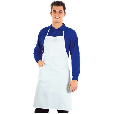 Isacco Tablier de Cuisine Complet Blanc 100% Coton - Publicité Isacco Tablier de Cuisine Complet Blanc 100% Coton - Publicité