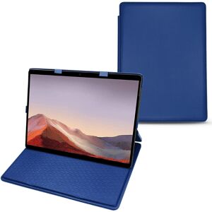 Noreve Housse cuir Microsoft Surface Pro X Évolution Bleu Ocean PU