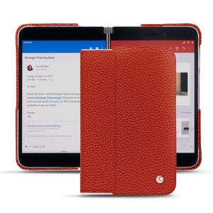 Noreve Coque cuir Microsoft Surface Duo Ambition Papaye