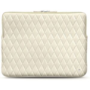 Noreve Housse cuir pour Macbook Pro 15' Perpetuelle Couture Blanc - Couture