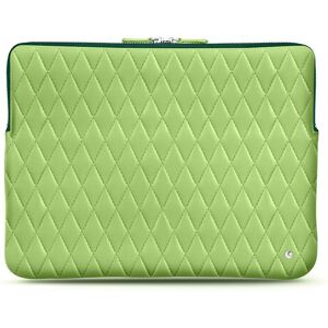 Noreve Housse cuir pour Macbook Pro 15' Perpetuelle Couture Vert olive - Couture