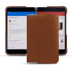 Noreve Coque cuir Microsoft Surface Duo Évolution Marron PU