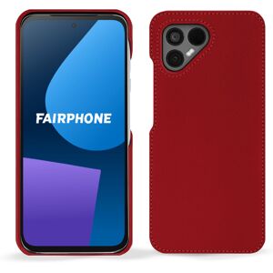 Noreve Coque cuir Fairphone 5 Perpétuelle Rouge