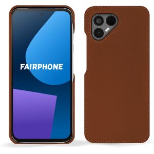 Noreve Coque cuir Fairphone 5 Perpétuelle Marron