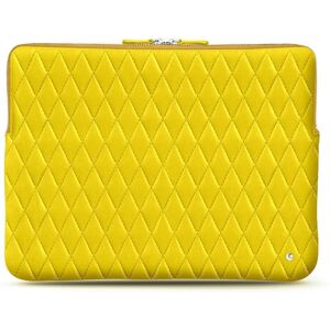 Noreve Housse cuir pour Macbook Pro 15' Pulsion Couture Jaune fluo - Couture