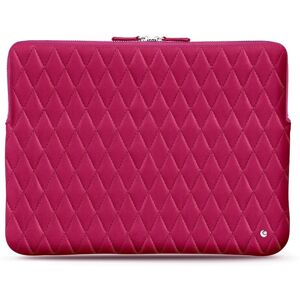 Noreve Housse cuir pour Macbook Pro 15' Pulsion Couture Rose fluo - Couture