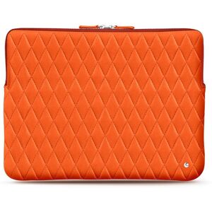 Noreve Housse cuir pour Macbook Pro 15' Pulsion Couture Orange fluo - Couture