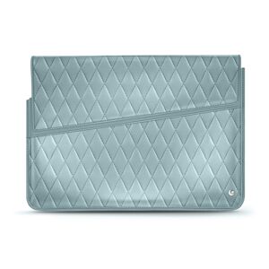Noreve Housse cuir pour ordinateur portable 15' Perpétuelle Couture Bleu ciel - Couture