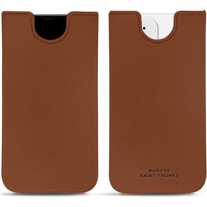 Noreve Pochette cuir Apple iPhone 12 Évolution Marron PU