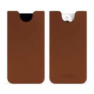 Noreve Pochette cuir Apple iPhone 15 Pro Évolution Marron PU