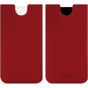 Noreve Pochette cuir Apple iPhone 15 Plus Évolution Rouge PU