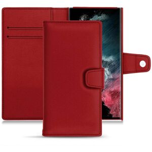 Noreve Housse cuir Samsung Galaxy S22 Ultra Évolution Rouge PU