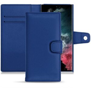 Noreve Housse cuir Samsung Galaxy S22 Ultra Évolution Bleu Océan PU