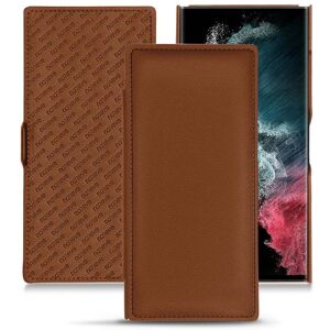 Noreve Housse cuir Samsung Galaxy S22 Ultra Évolution Marron PU