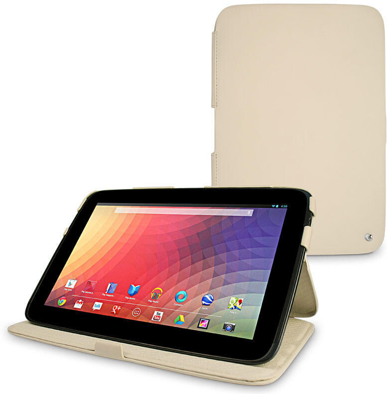 Noreve Housse cuir Samsung Google Nexus 10  Perpétuelle Beige