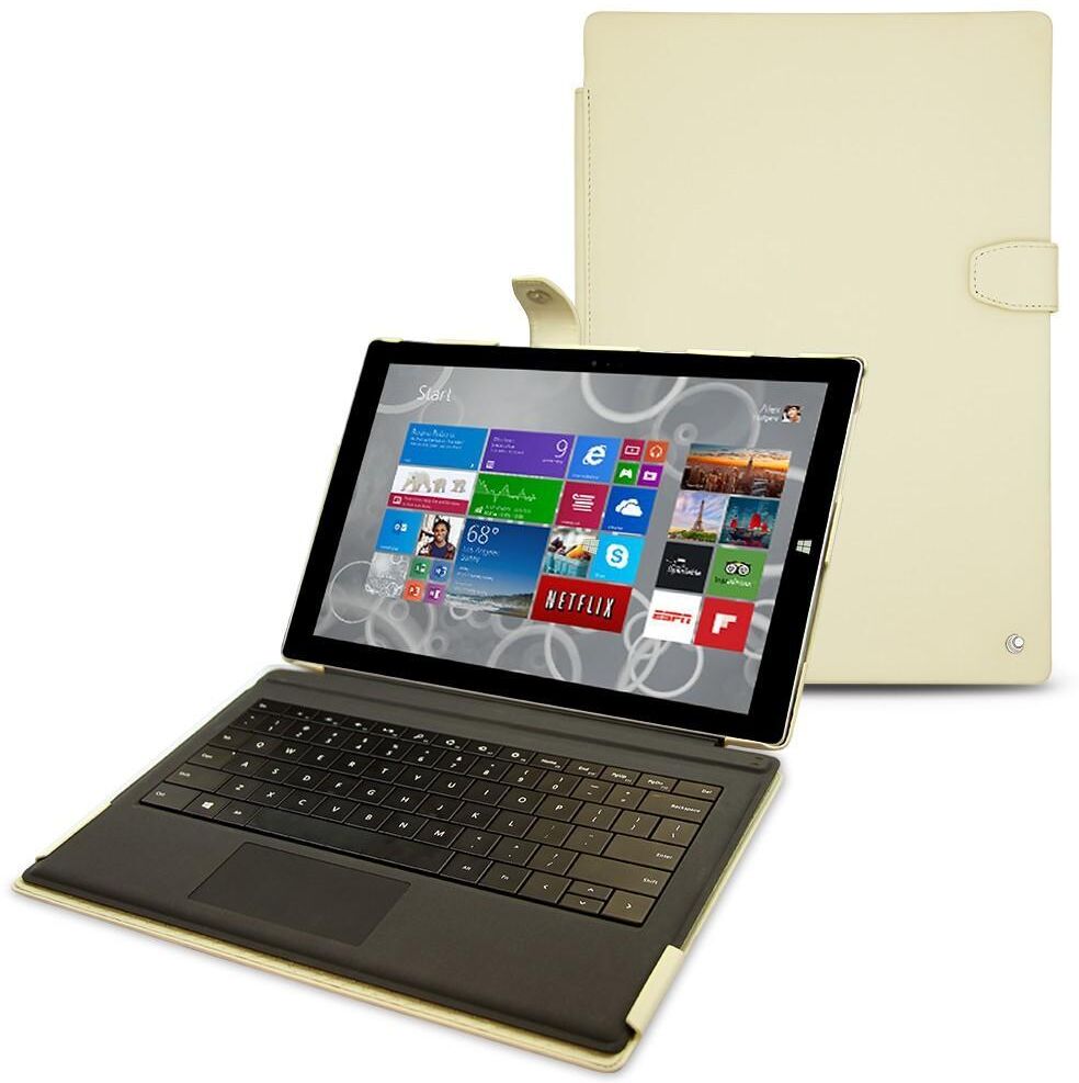 Noreve Housse cuir Microsoft Surface Pro 3  Perpétuelle Beige Noreve Housse cuir Microsoft Surface Pro 3  Perpétuelle Beige