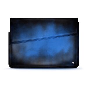 Noreve Housse cuir pour ordinateur portable 15' Patine Bleu Patine
