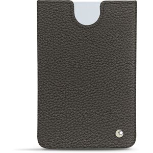 Noreve Pochette cuir Microsoft Surface Duo avec bumper Ambition Anthracite