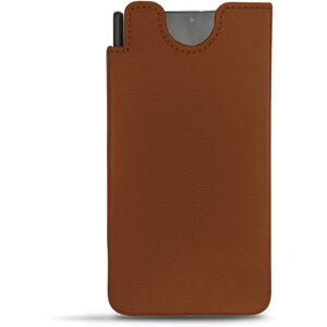 Noreve Pochette cuir Samsung Galaxy S21 Ultra Évolution Marron PU