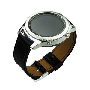 Noreve Bracelet en cuir pour montre connectée - 22mm – Griffe 1 Negre poudro Negre poudro - Publicité