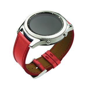 Noreve Bracelet en cuir pour montre connectee - 22mm ? Griffe 1 Rouge troupelenc