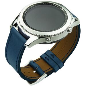 Noreve Bracelet en cuir pour montre connectee - 22 mm Blu mediterran