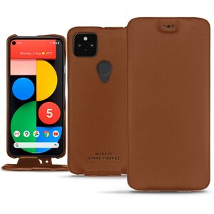 Noreve Housse cuir Google Pixel 5 Évolution Marron PU