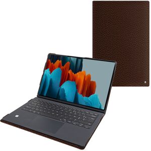 Noreve Housse cuir Samsung Galaxy Tab S9 Ultra + Book Cover Keyboard Ambition Châtaigne