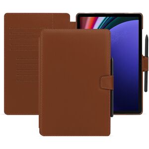 Noreve Housse cuir Samsung Galaxy Tab S9+ Évolution Marron PU