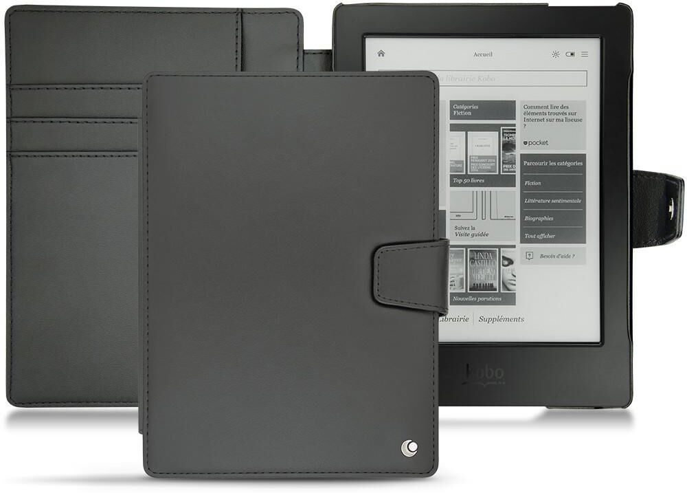 Noreve Housse cuir Kobo Aura H2O Perpétuelle Noir Noreve Housse cuir Kobo Aura H2O Perpétuelle Noir