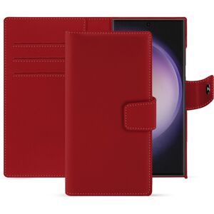 Noreve Étui portefeuille cuir Samsung Galaxy S24 Ultra Évolution Rouge PU