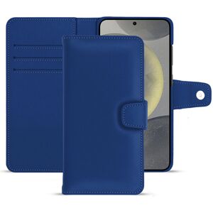 Noreve Étui portefeuille cuir Samsung Galaxy S24 Évolution Bleu Ocean PU