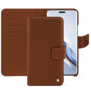 Noreve Étui portefeuille cuir Honor Magic6 Pro Perpetuelle Marron