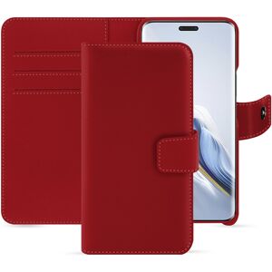 Noreve Etui portefeuille cuir Honor Magic6 Pro Evolution Rouge PU