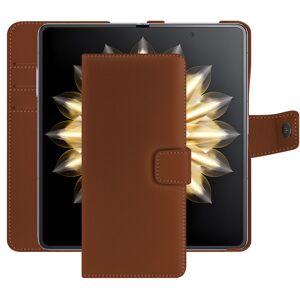 Noreve Étui portefeuille cuir Honor Magic V2 Évolution Marron PU