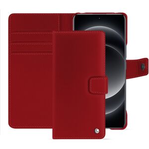 Noreve Étui portefeuille cuir Xiaomi 14 Ultra Perpetuelle Rouge